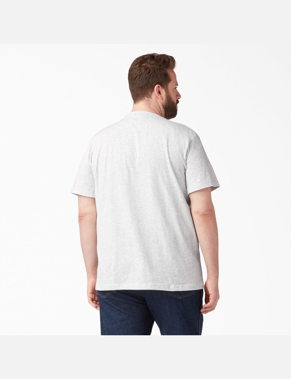 Ash Gray Dickies Short Sleeve Heavyweight Shirts | 915MLYAZD