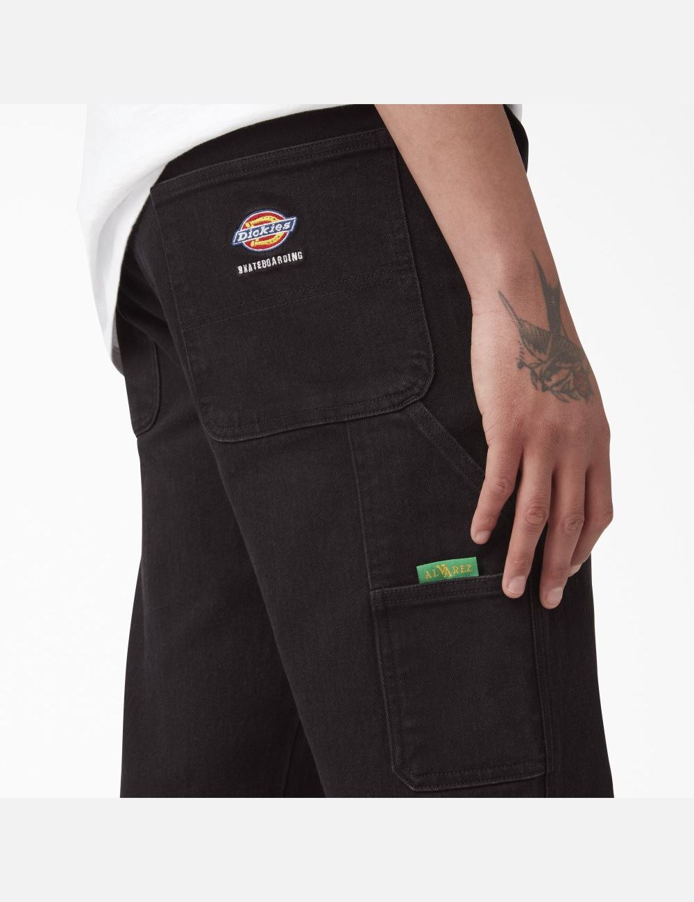 Black Denim Dickies Vincent Alvarez Utility Jeans | 968DJZKNI