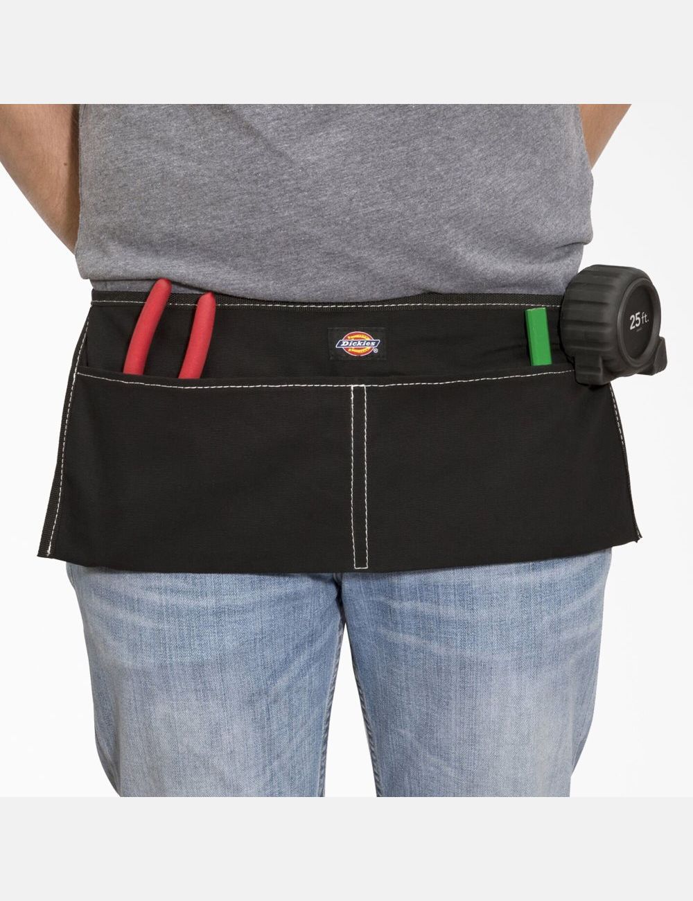 Black Dickies 2-Pocket Canvas Apron Tool Bags | 190UZSVHN