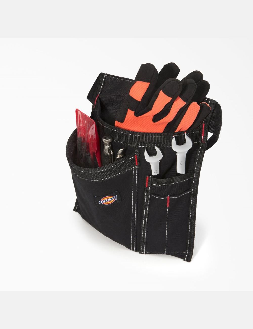 Black Dickies 5-Pocket Apron with Pouch Tool Bags | 271BIZEGW