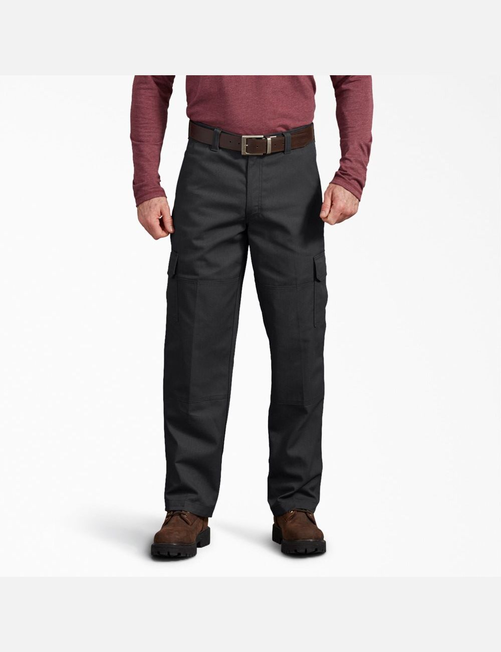 Black Dickies Active Waist Regular Cargo Pants | 803UOIJRZ