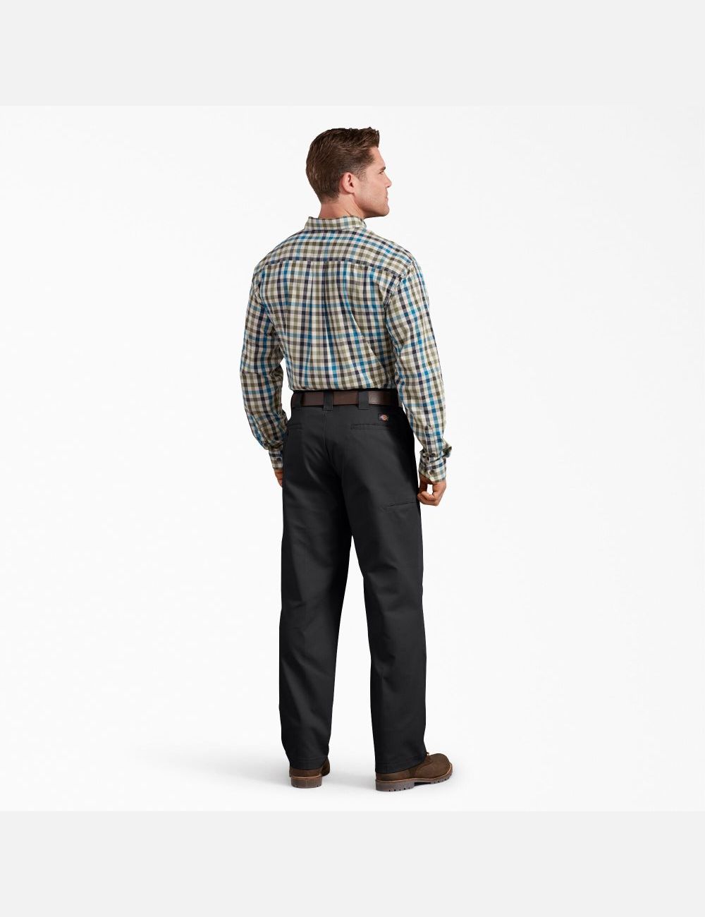 Black Dickies Active Waist Regular Fit Work Pants | 954RIAVLB