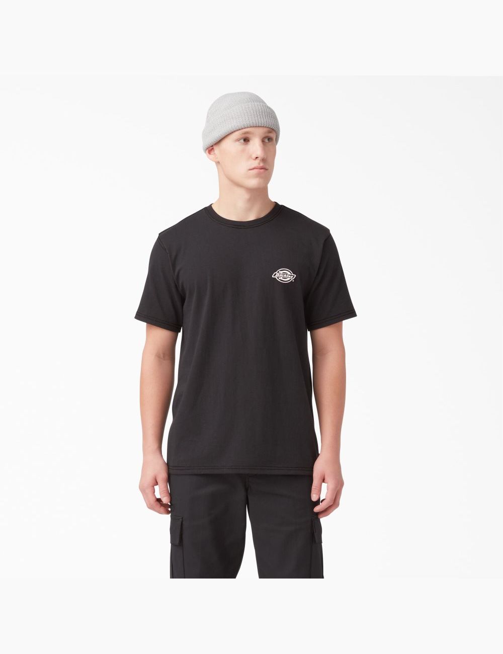 Black Dickies Back Logo Graphic T-Shirts | 368YXWHNT