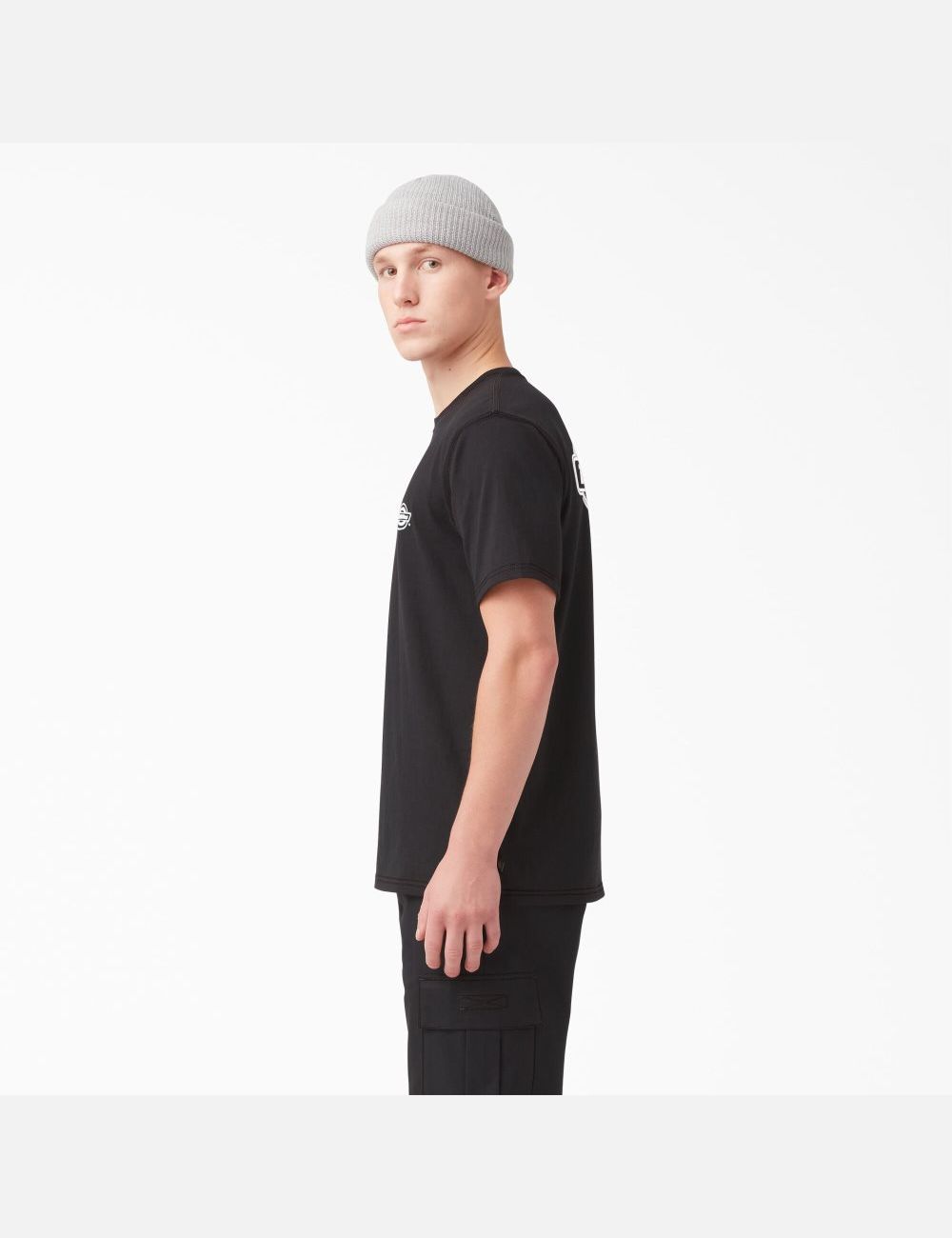 Black Dickies Back Logo Graphic T-Shirts | 368YXWHNT