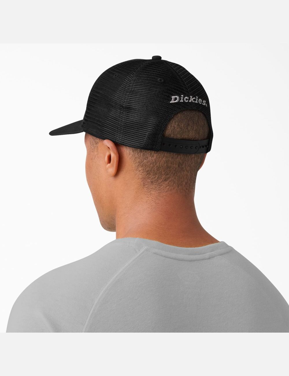 Black Dickies Canvas Trucker Hats | 159YEHFJM