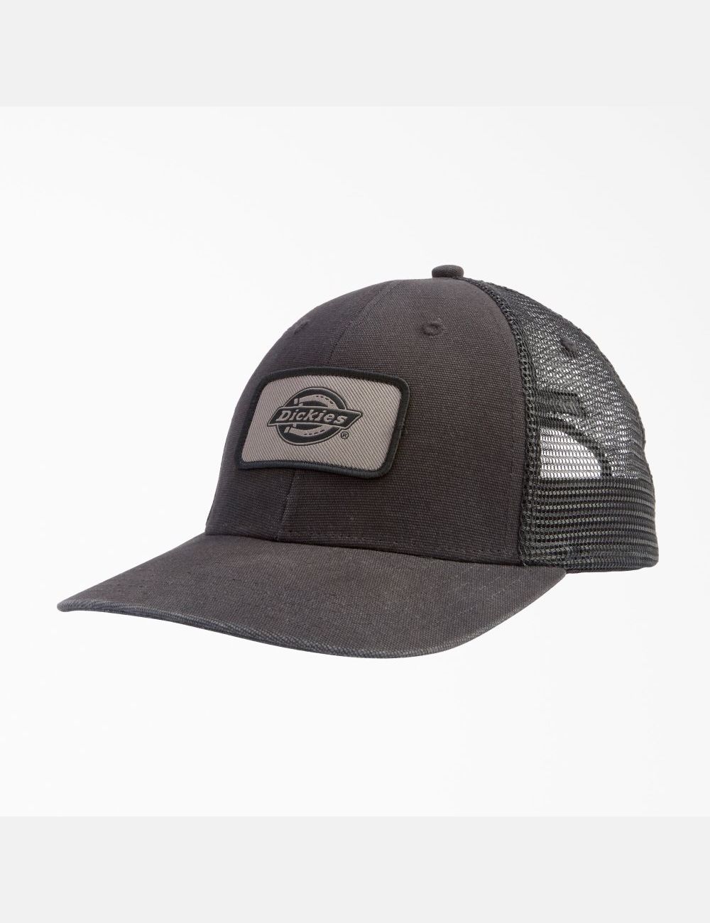 Black Dickies Canvas Trucker Hats | 159YEHFJM