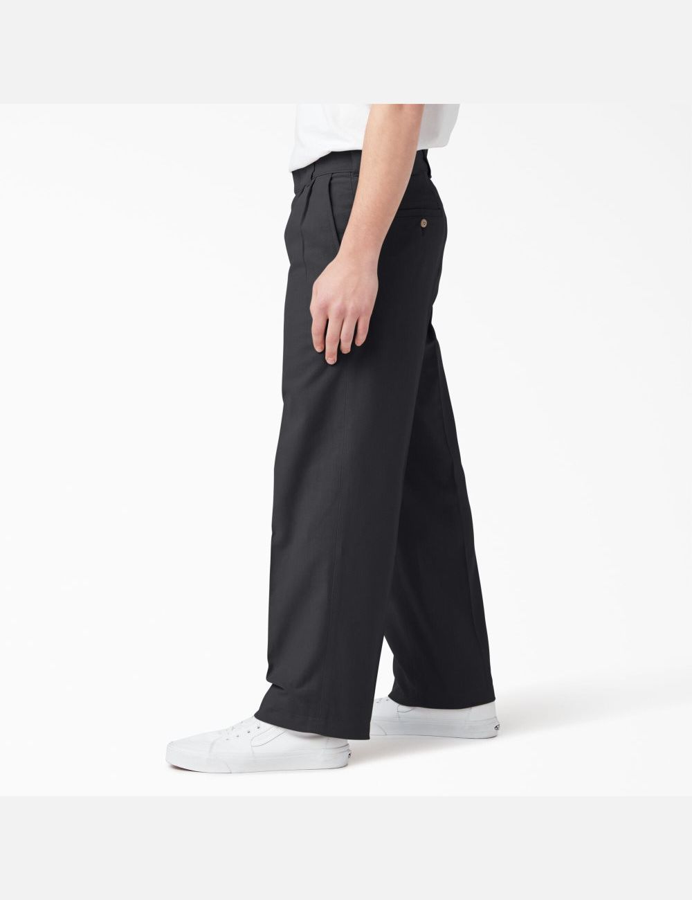 Black Dickies Chatom Pleated Pants | 390WUKPZA