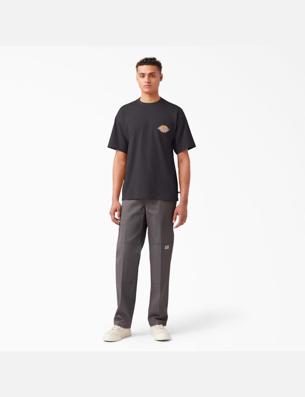 Black Dickies Chest Logo Pocket T-Shirts | 391WTPCOS