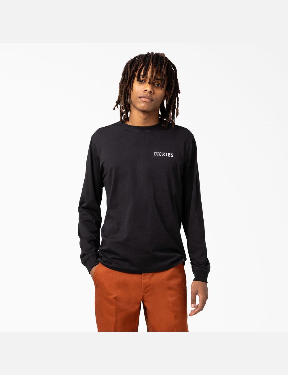 Black Dickies Cleveland Long Sleeve T-Shirts | 690FQWTMN