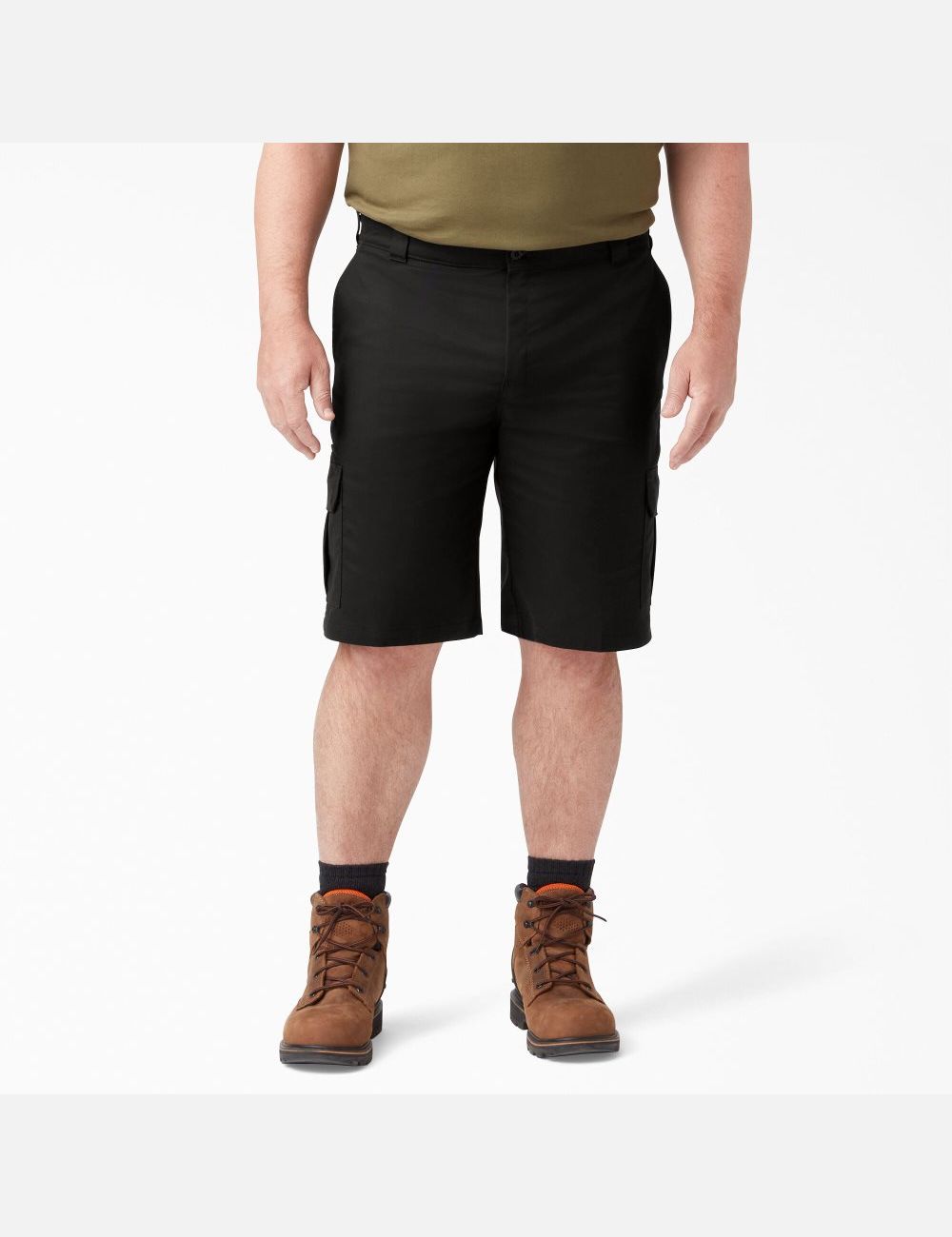 Black Dickies Cooling Active Waist Shorts | 380LPETDB