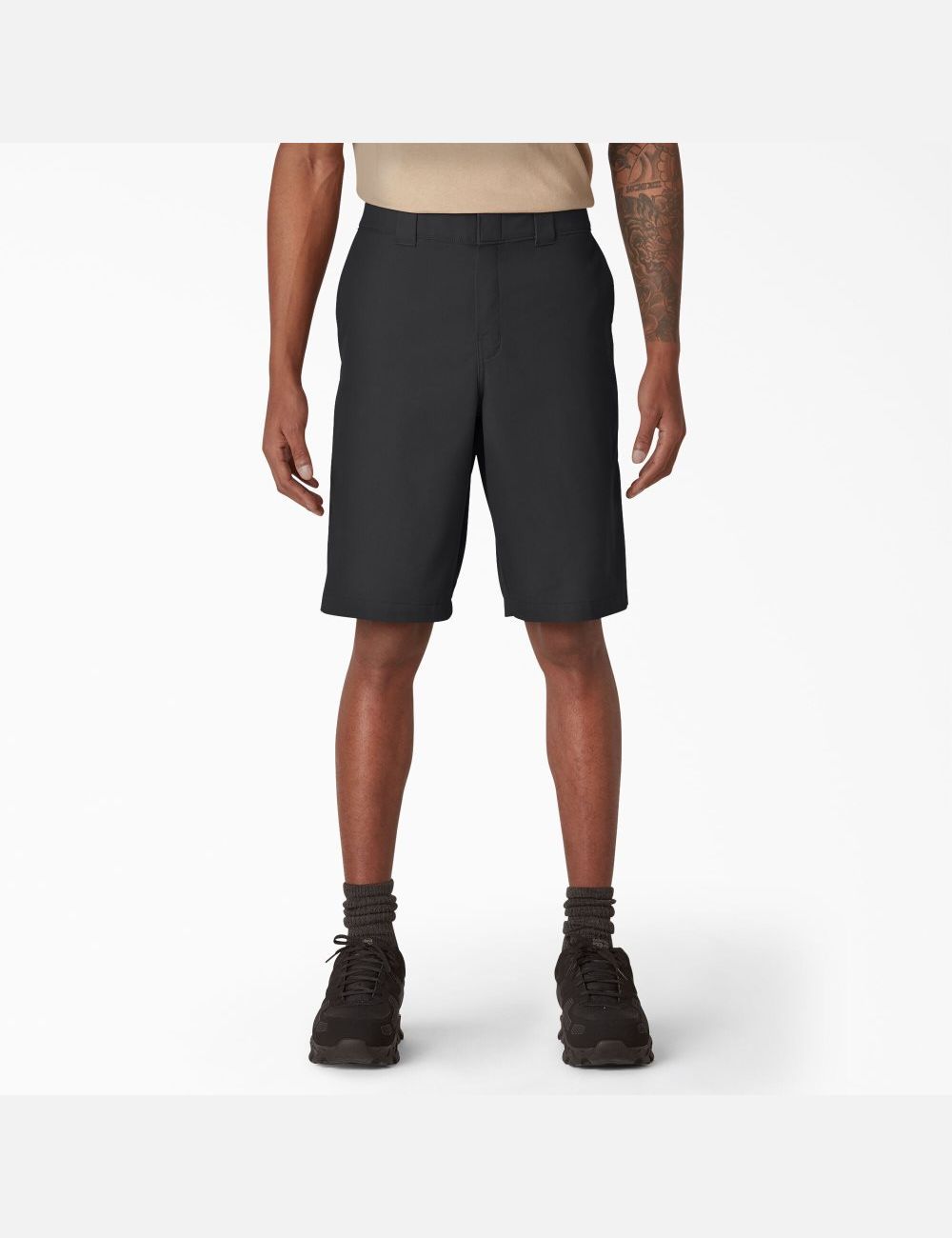 Black Dickies Cooling Active Waist Shorts | 752ICZXHQ