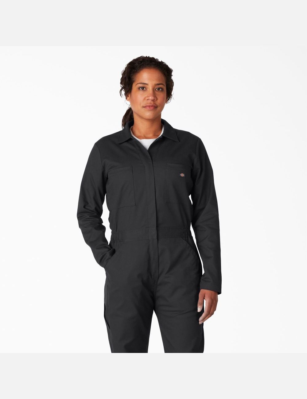 Black Dickies Cooling Long Sleeve Coveralls | 931NSHXDJ