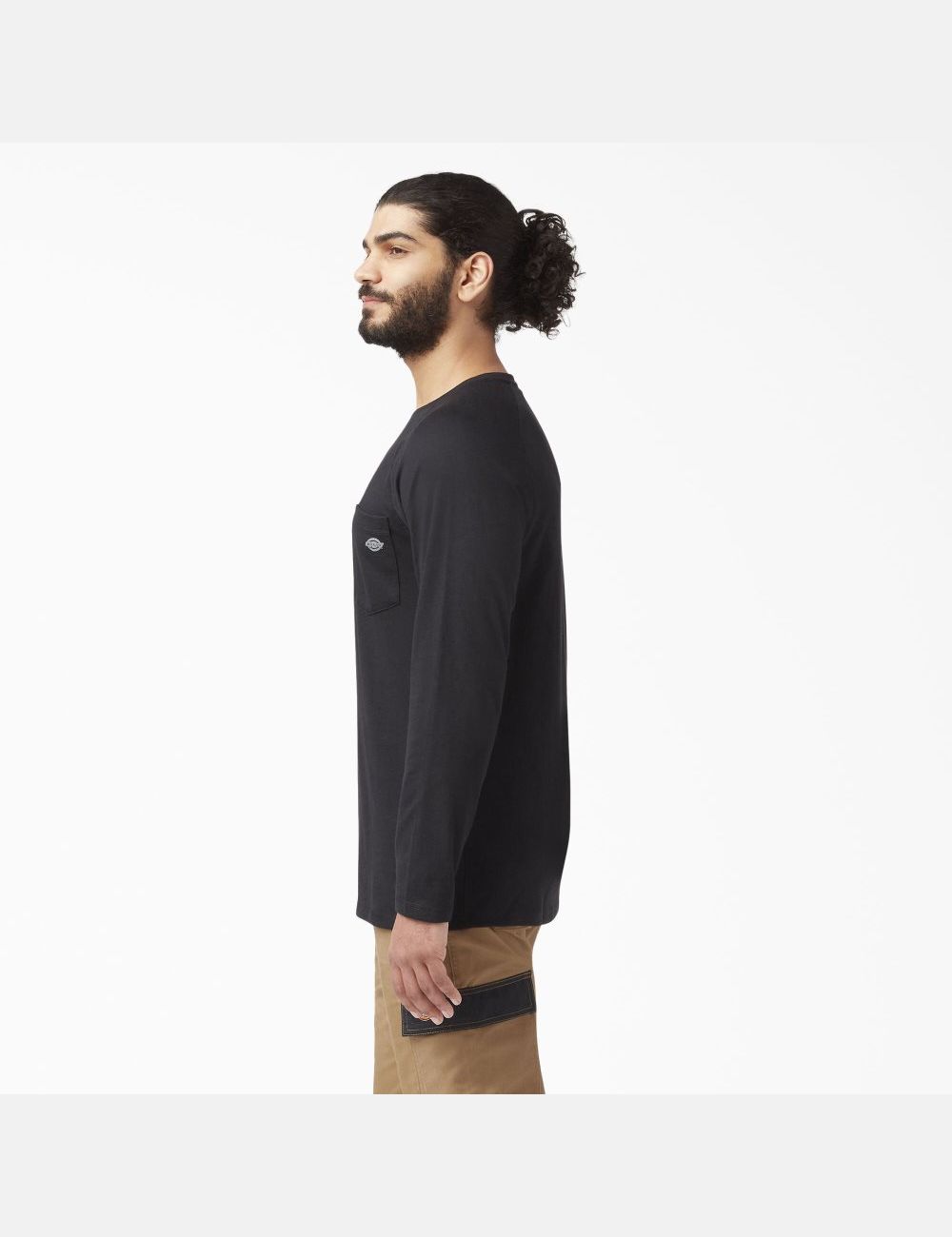 Black Dickies Cooling Long Sleeve Shirts | 810QYPOGE