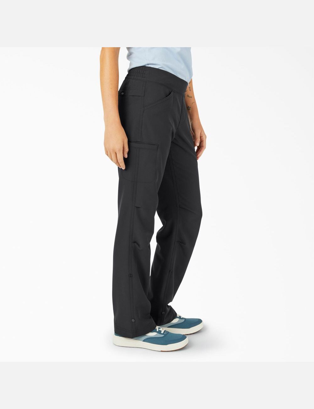 Black Dickies Cooling Roll-Up Work Pants | 316ZPXWKS