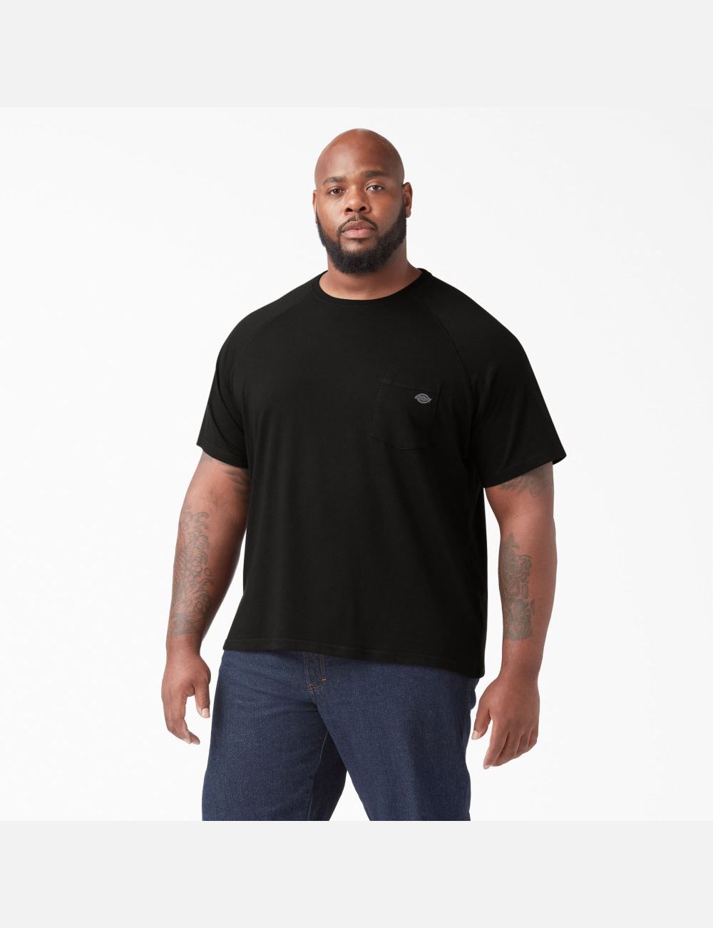 Black Dickies Cooling Short Sleeve Shirts | 621MBYCOL