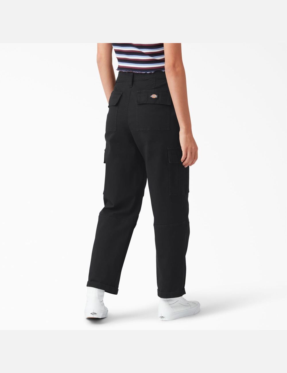 Black Dickies Cropped Cargo Pants | 062GKTIAD