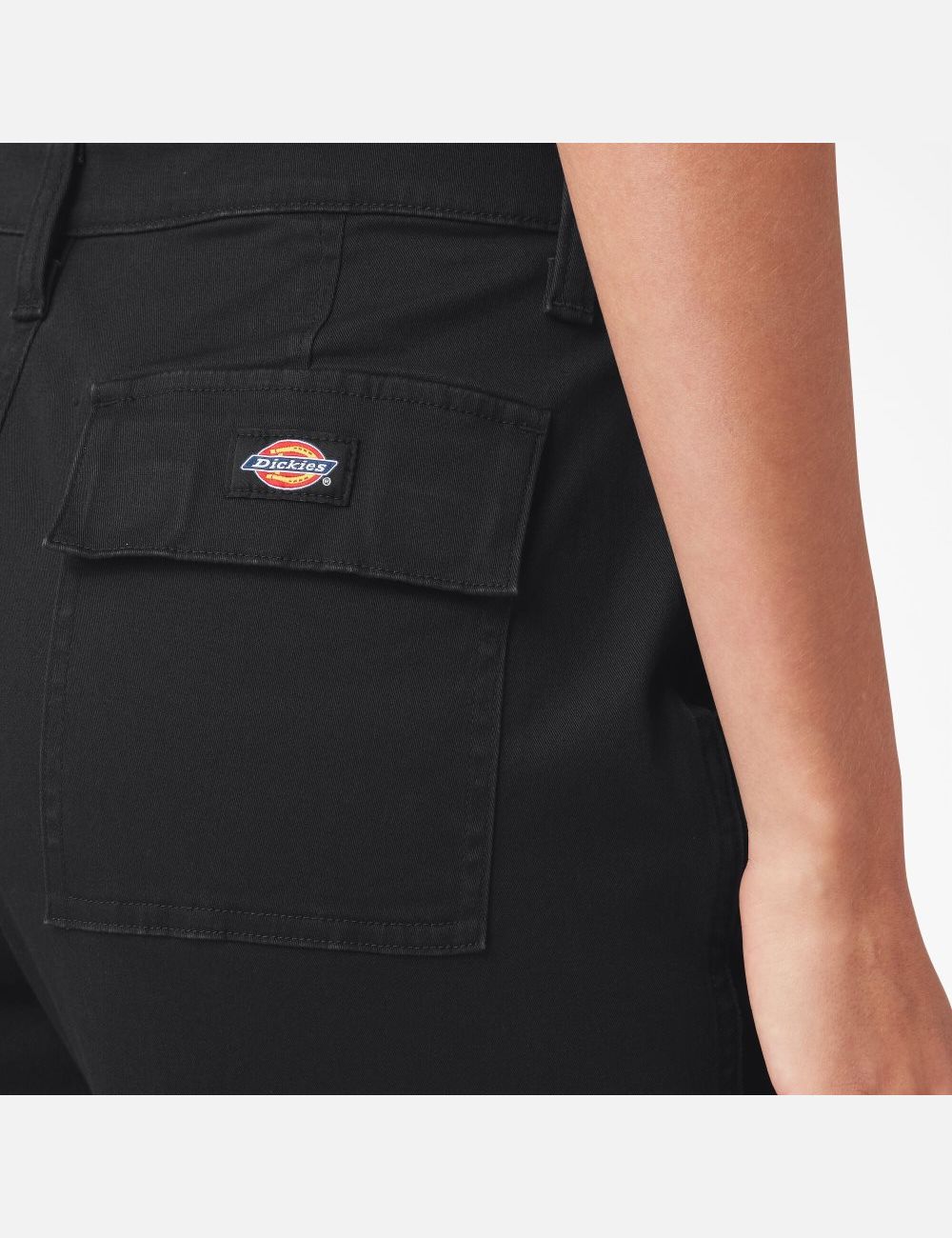 Black Dickies Cropped Cargo Pants | 062GKTIAD