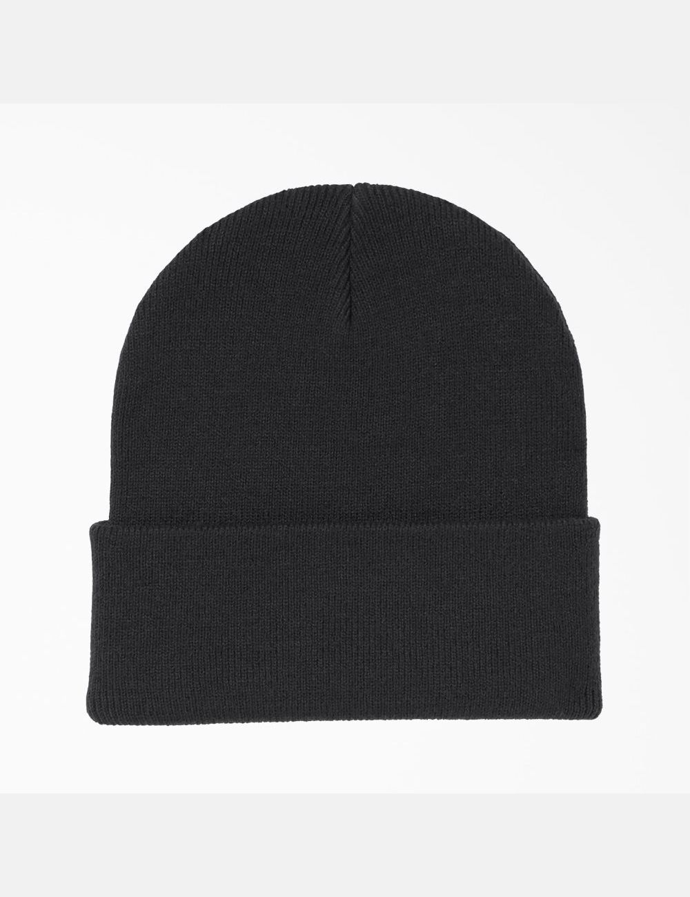 Black Dickies Cuffed Knit Hats | 850NJEFXC