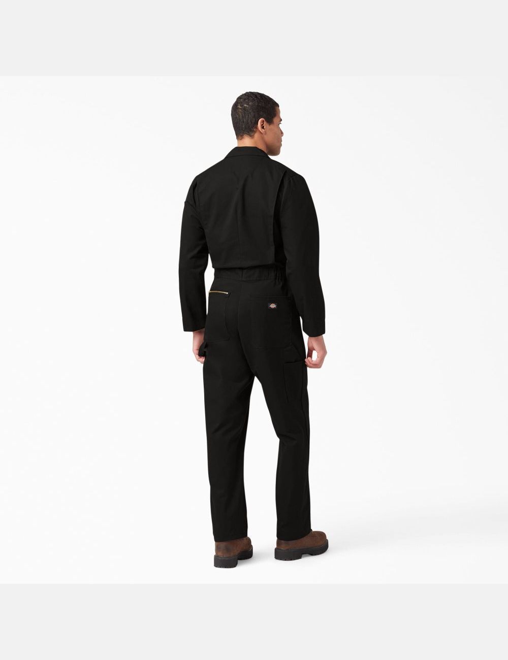 Black Dickies Deluxe Blended Long Sleeve Coveralls & Overalls | 742HXVPGW