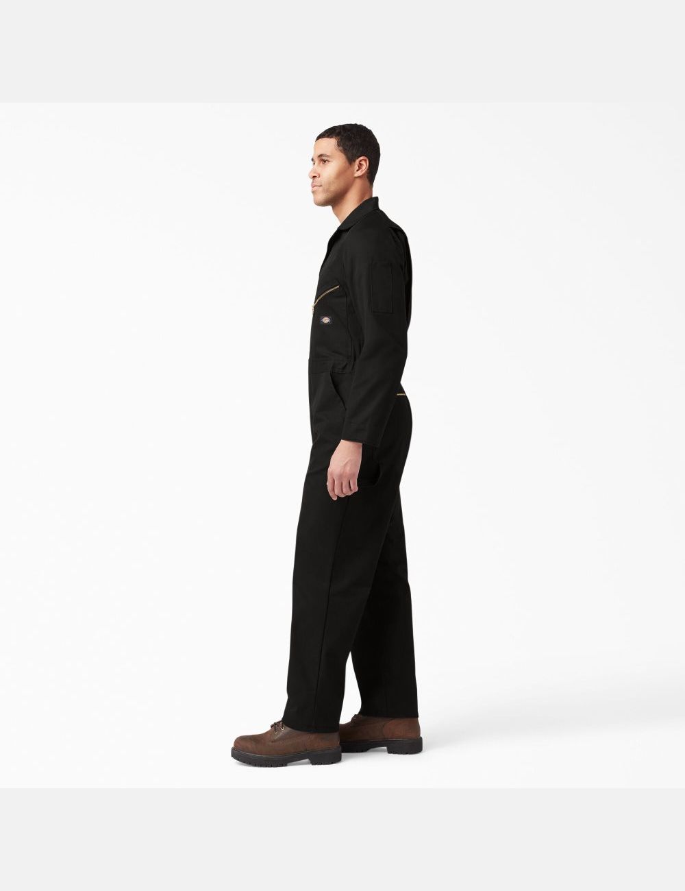 Black Dickies Deluxe Blended Long Sleeve Coveralls & Overalls | 742HXVPGW