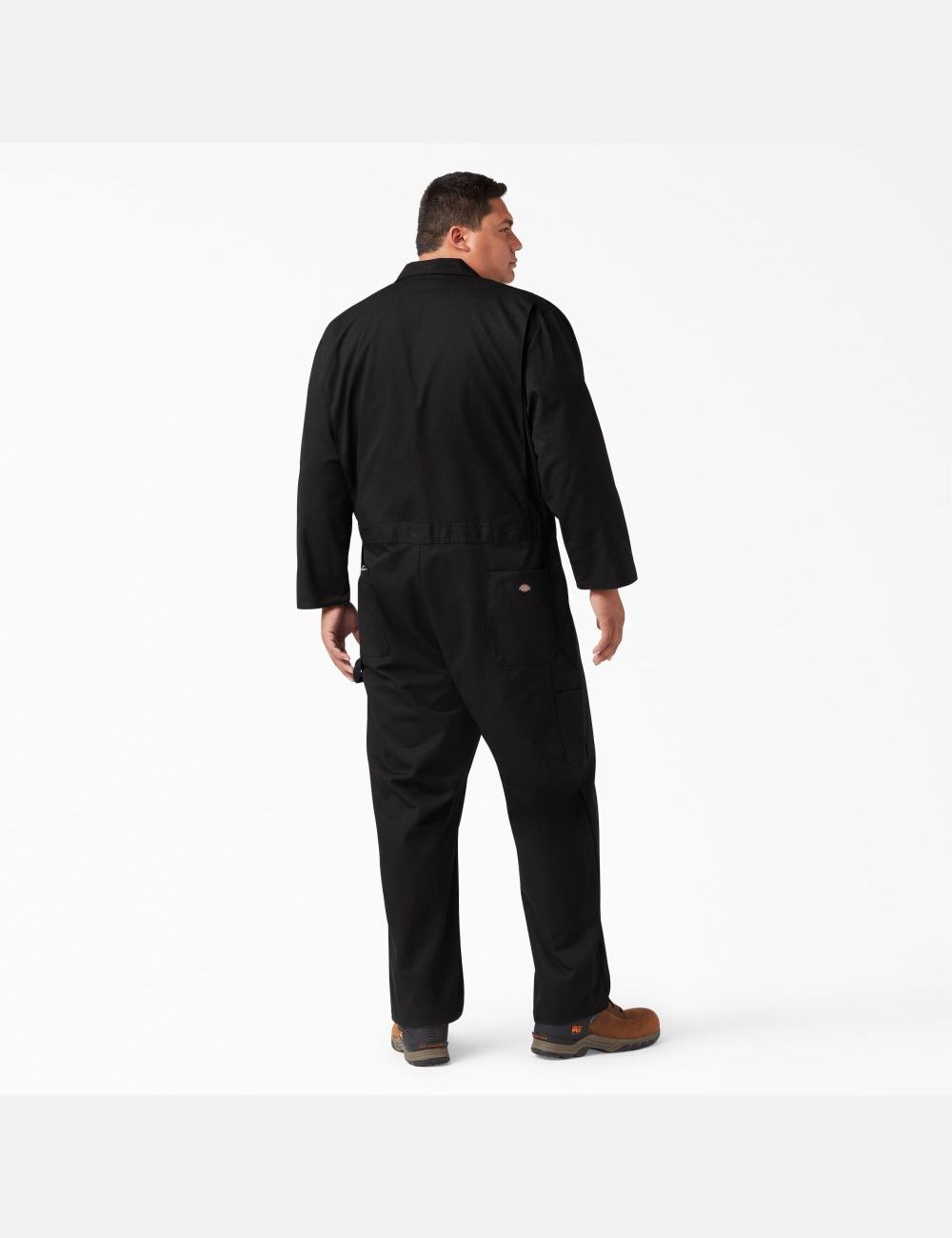 Black Dickies Deluxe Blended Long Sleeve Coveralls & Overalls | 742HXVPGW