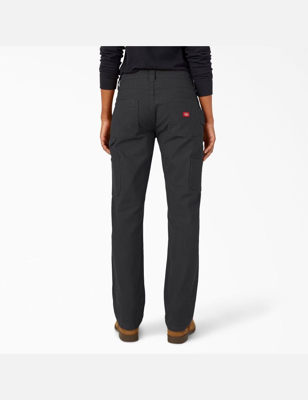 Black Dickies Duck Carpenter Pants | 135WNRAYG