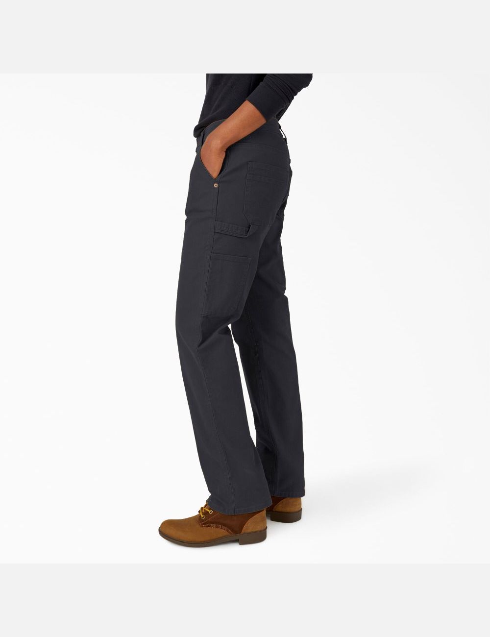 Black Dickies Duck Carpenter Pants | 135WNRAYG