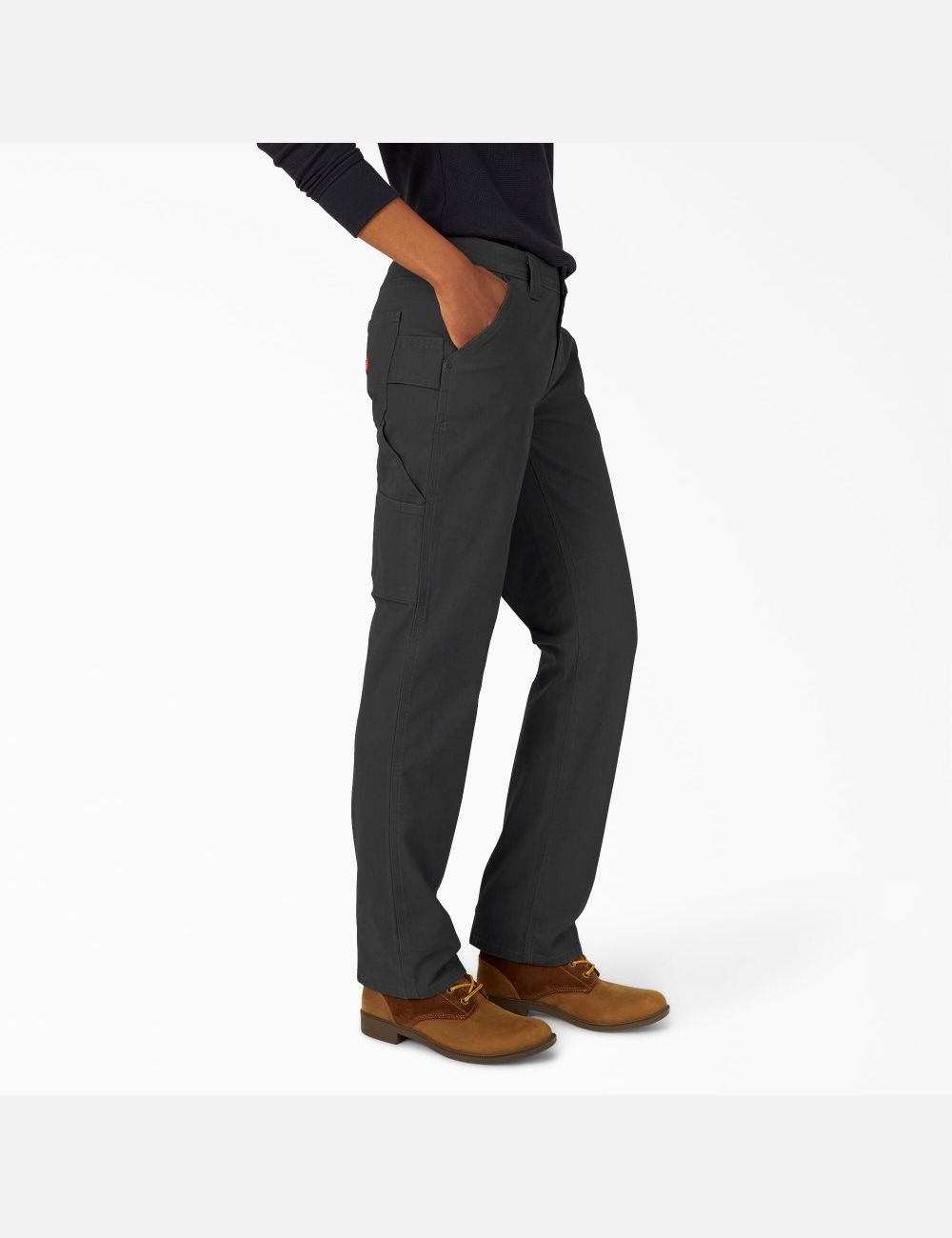 Black Dickies Duck Carpenter Pants | 135WNRAYG