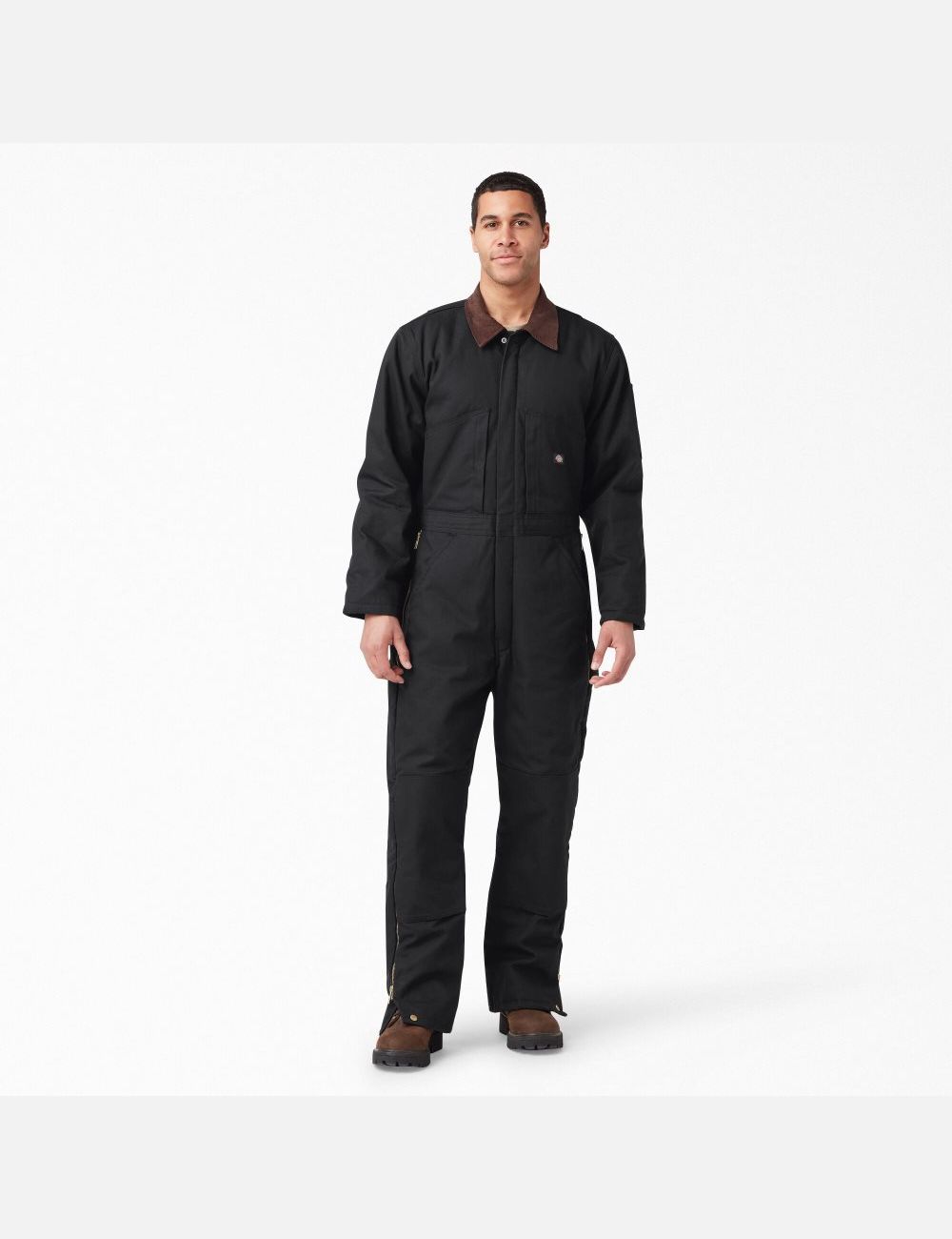 Black Dickies Duck Insulated Coveralls | 814OILXTV