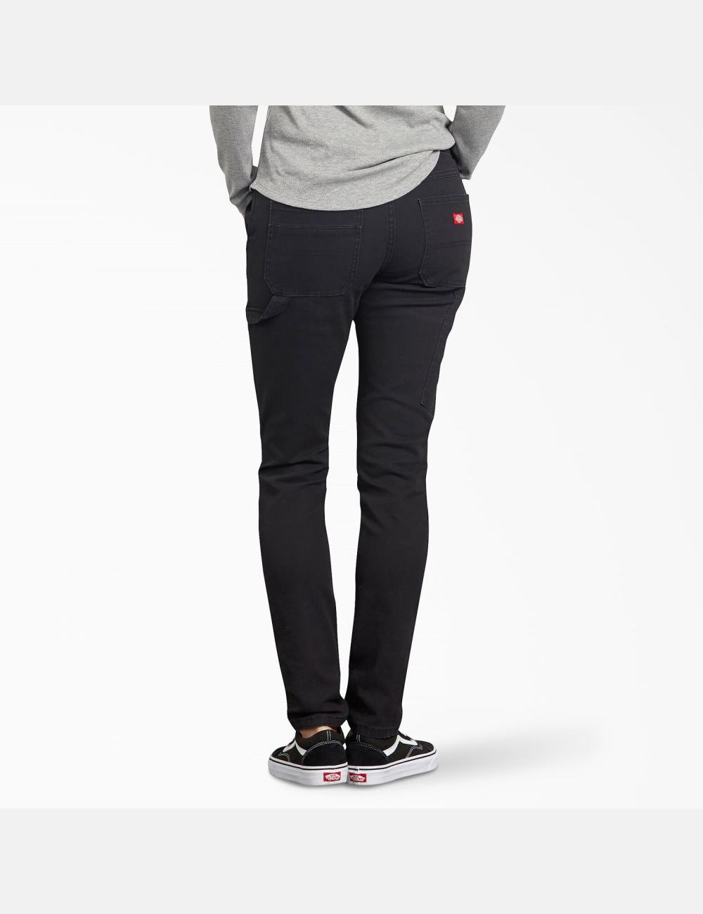 Black Dickies Duck Slim Carpenter Pants | 630LQMCPD