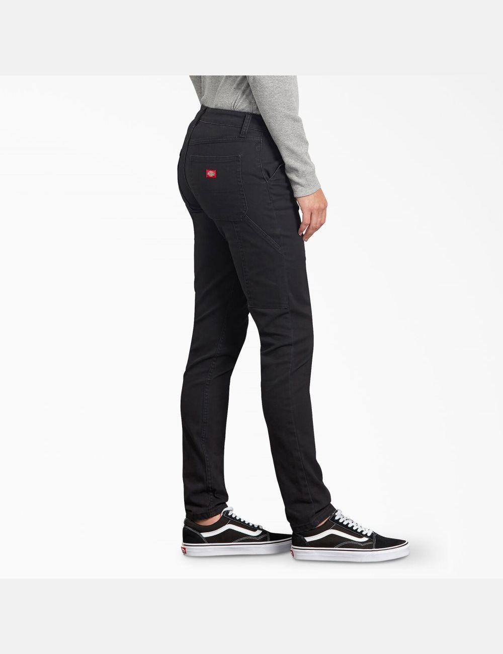 Black Dickies Duck Slim Carpenter Pants | 630LQMCPD