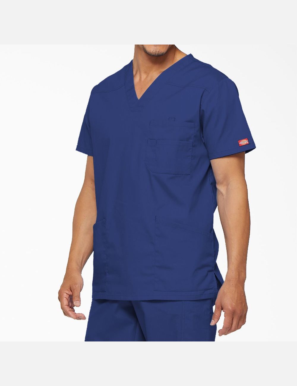 Black Dickies EDS Signature V-Neck Top Scrubs | 315YNIKBG