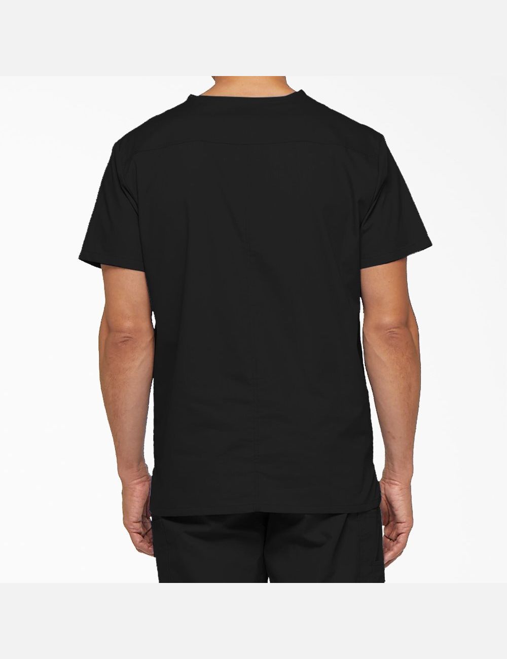 Black Dickies EDS Signature V-Neck Top Scrubs | 607ODISJY