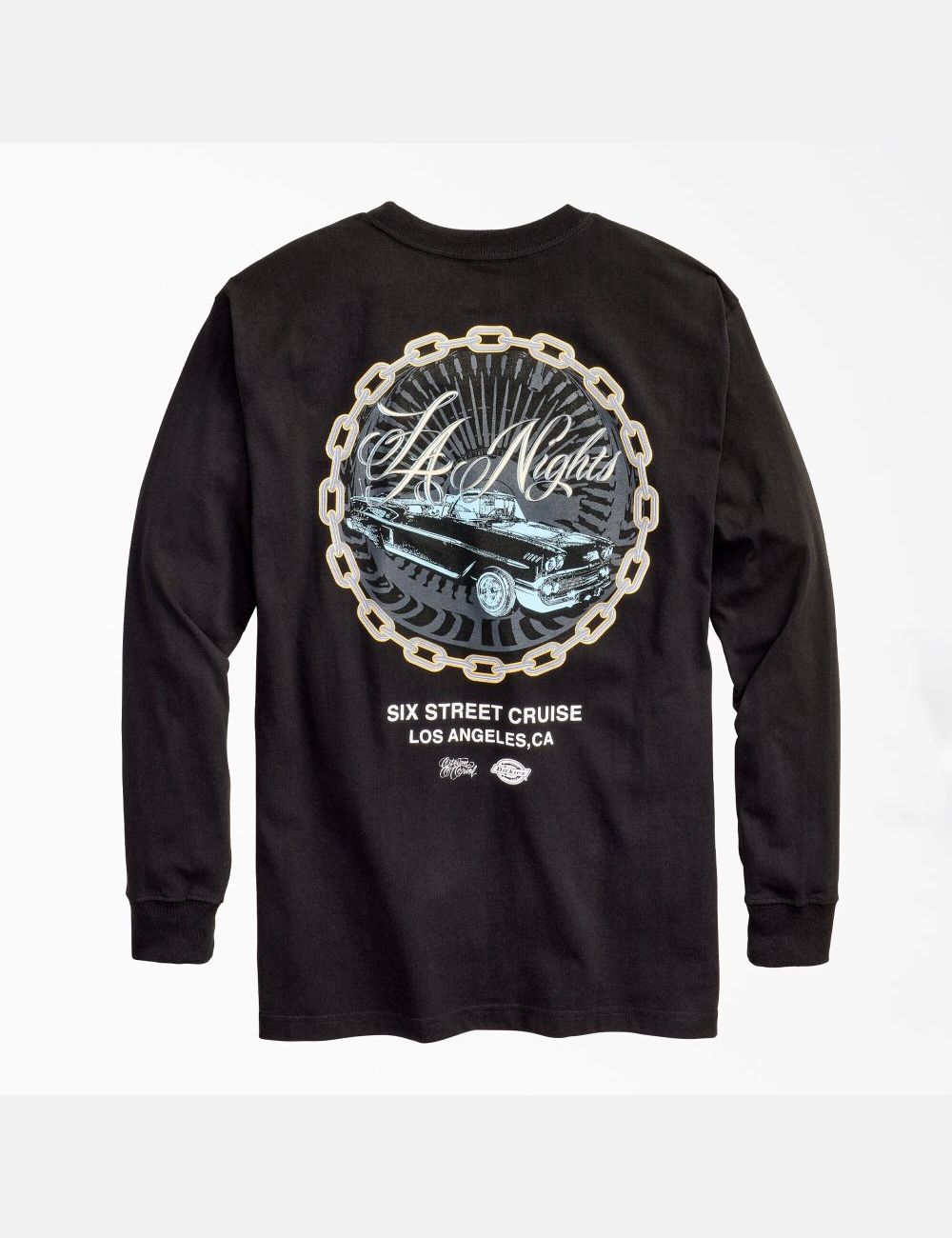 Black Dickies Estevan Oriol x LA Nights Long Sleeve T-Shirts | 503LAFPXE