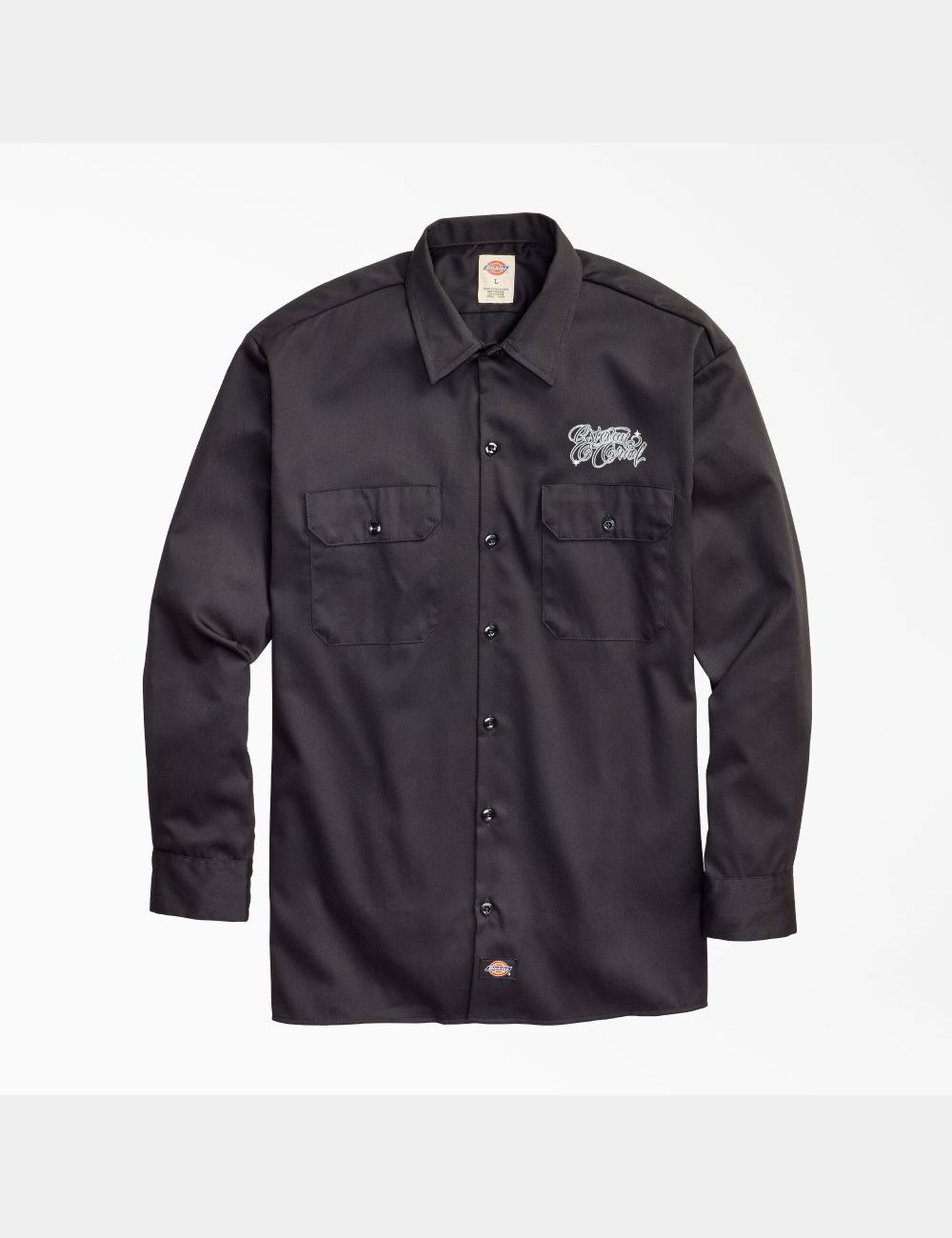 Black Dickies Estevan Oriol x Original Twill Long Sleeve Work Shirts | 174ZHQMVN