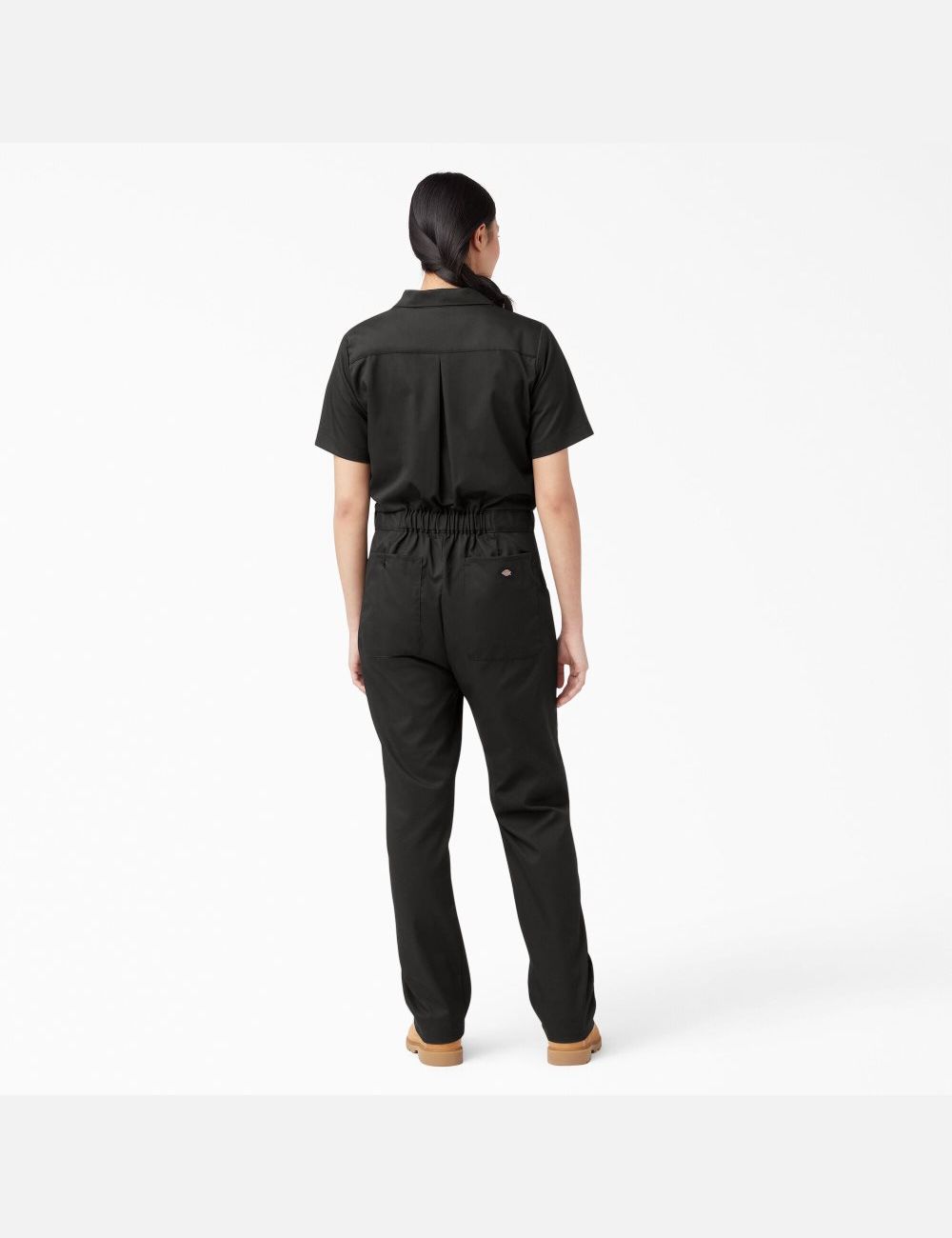 Black Dickies FLEX Cooling Short Sleeve Coveralls | 853NVPTGL