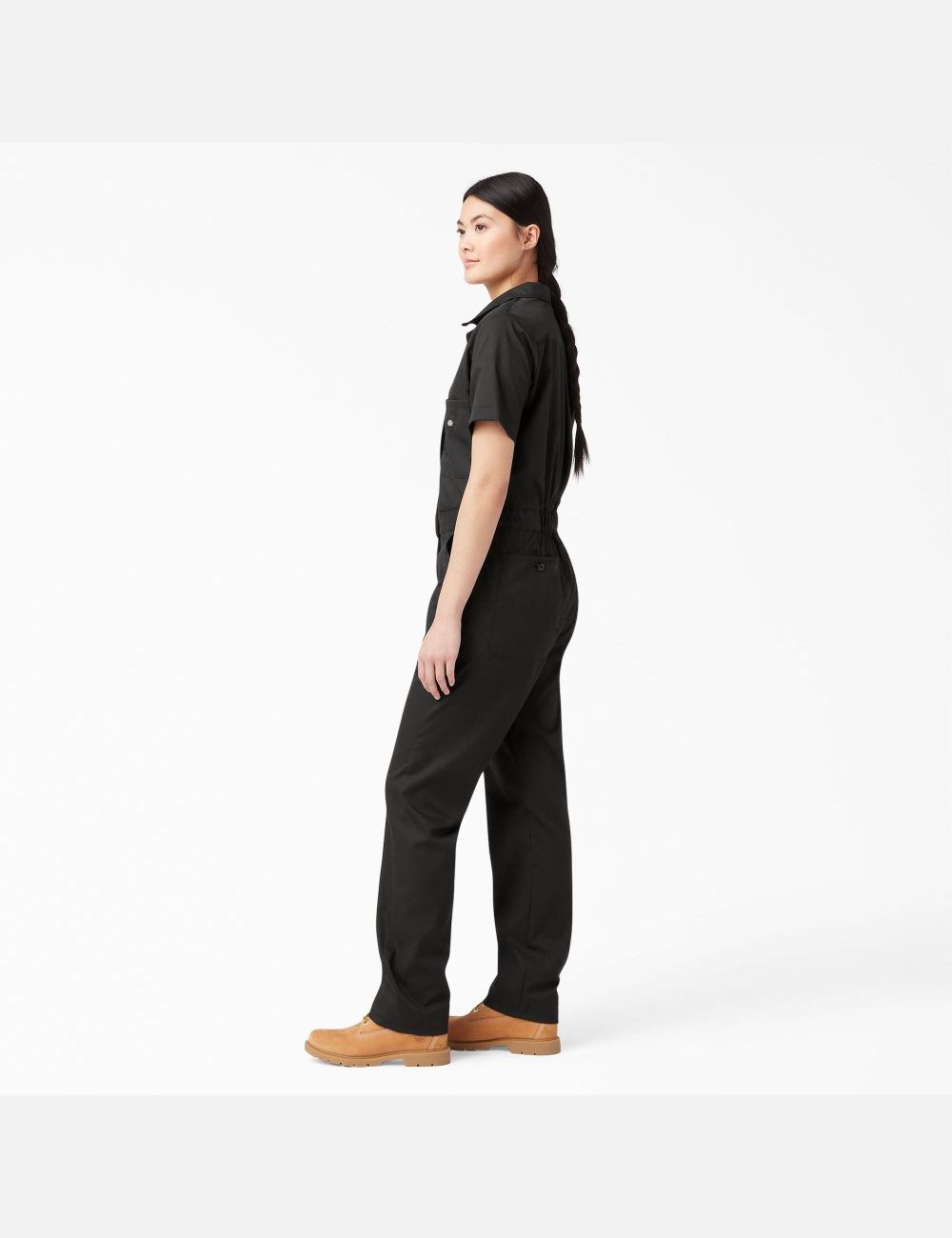 Black Dickies FLEX Cooling Short Sleeve Coveralls | 853NVPTGL