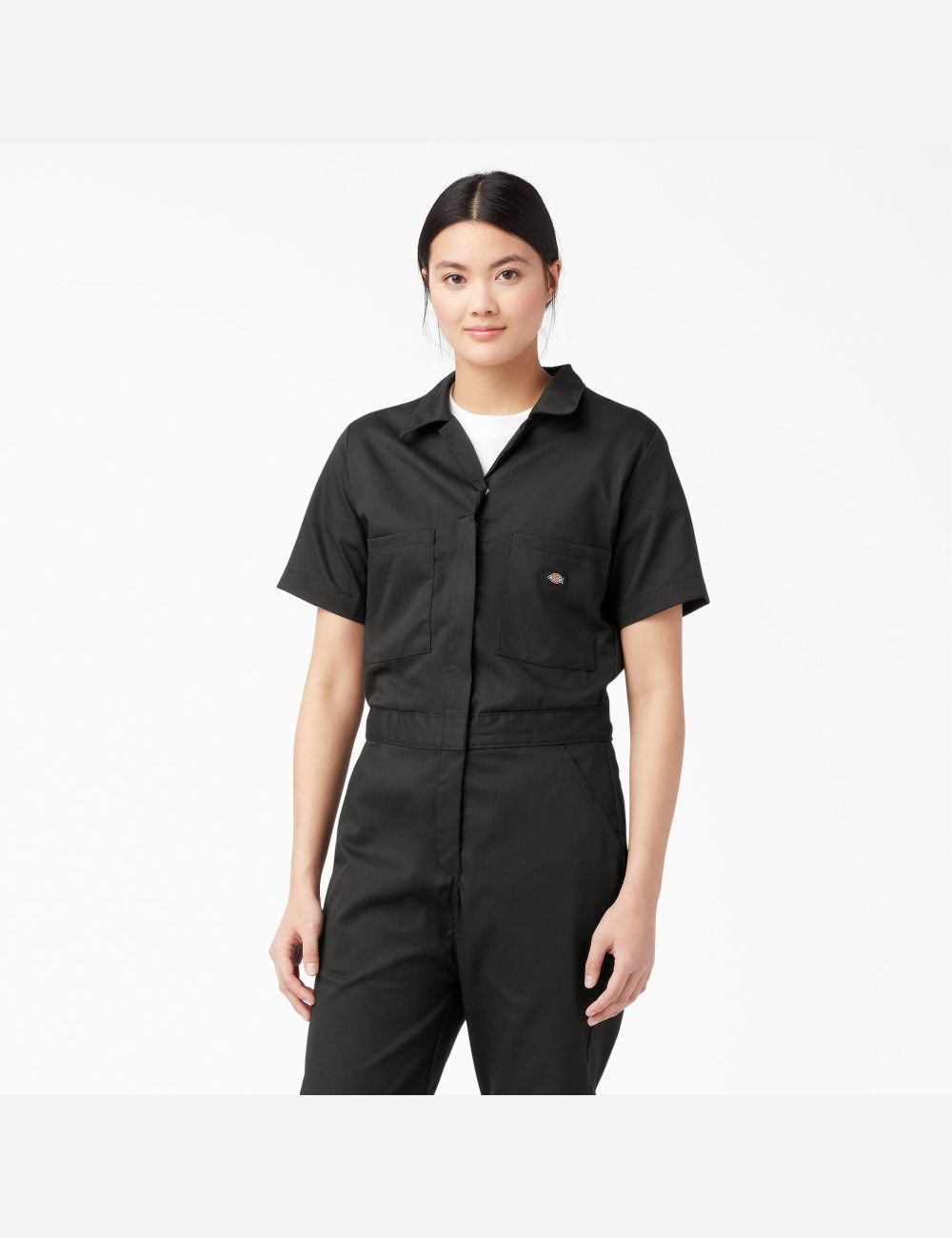 Black Dickies FLEX Cooling Short Sleeve Coveralls | 853NVPTGL