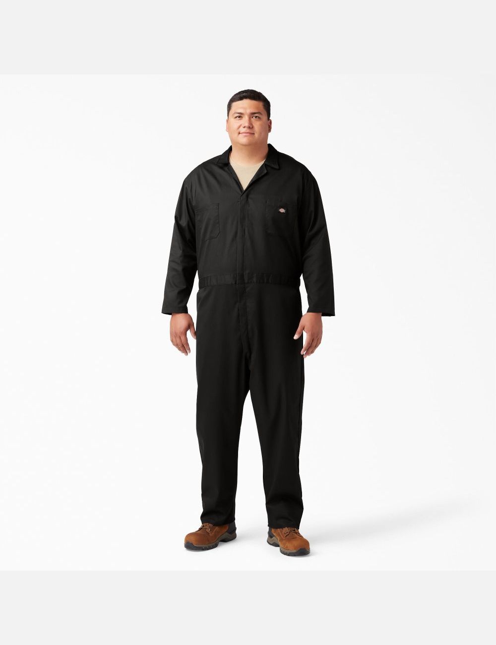 Black Dickies FLEX Long Sleeve Coveralls & Overalls | 425MKSQJO