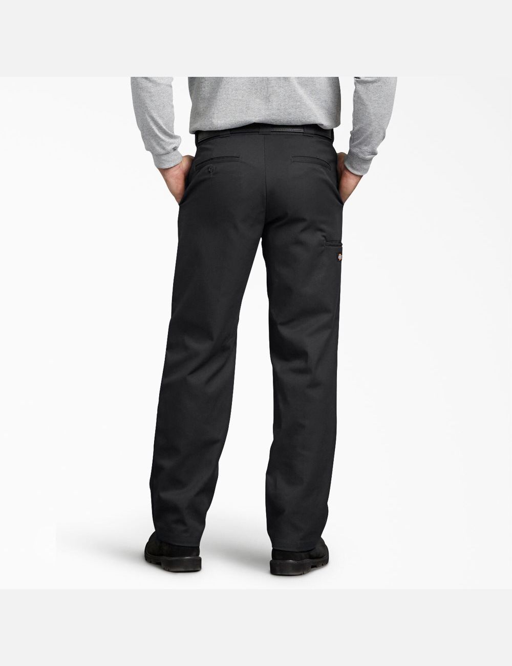 Black Dickies FLEX Regular Double Knee Pants | 419XGJBLN