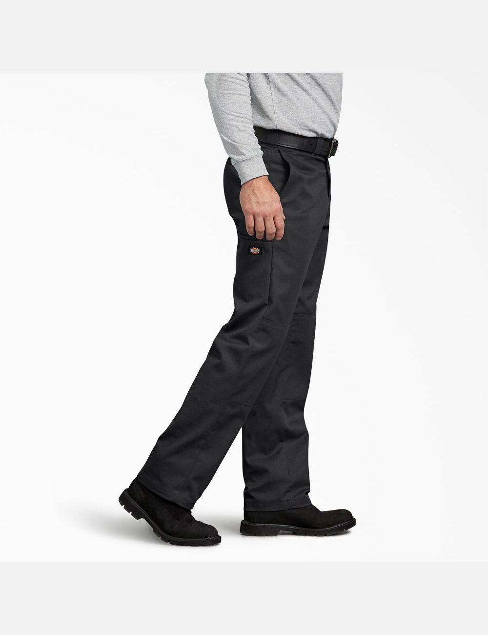 Black Dickies FLEX Regular Double Knee Pants | 419XGJBLN