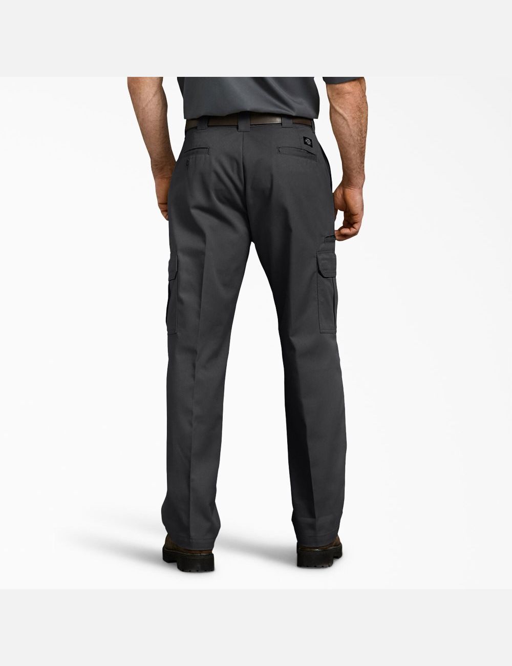 Black Dickies FLEX Relaxed Fit Straight Leg Cargo Pants | 462SBFQDU