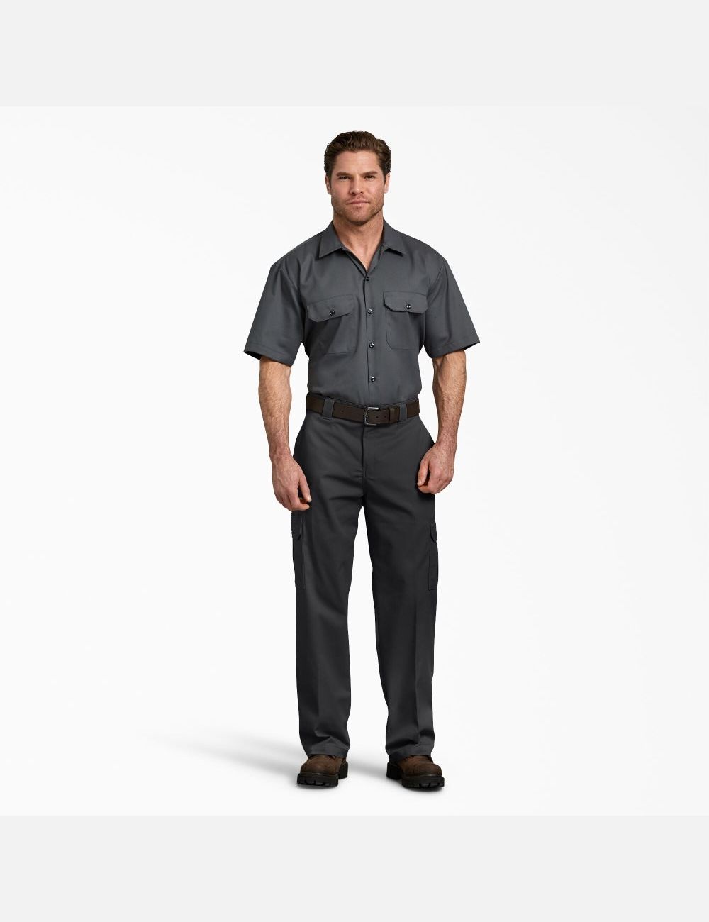 Black Dickies FLEX Relaxed Fit Straight Leg Cargo Pants | 462SBFQDU