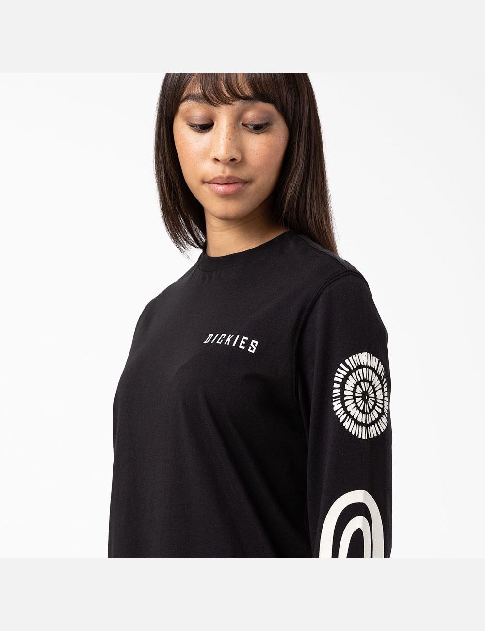 Black Dickies Falkville Long Sleeve T-Shirts | 695JVUCRP