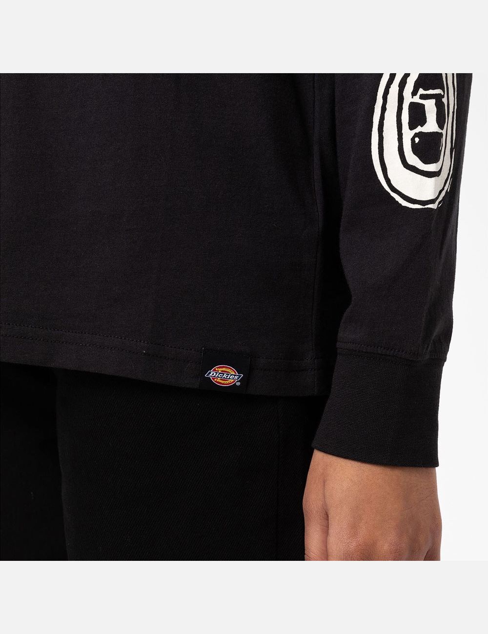 Black Dickies Falkville Long Sleeve T-Shirts | 695JVUCRP