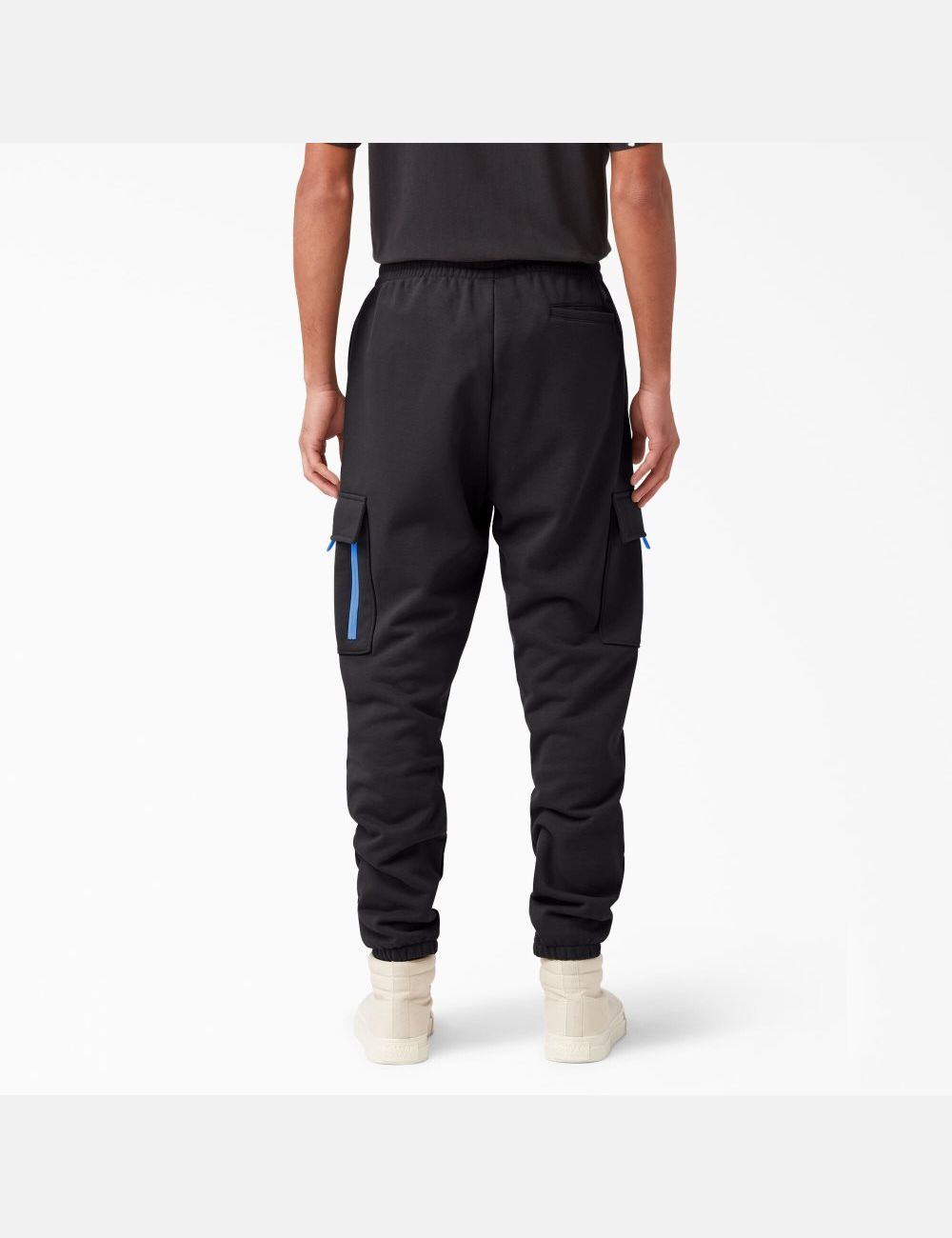 Black Dickies Fleece Cargo Pants | 672WNPTGL