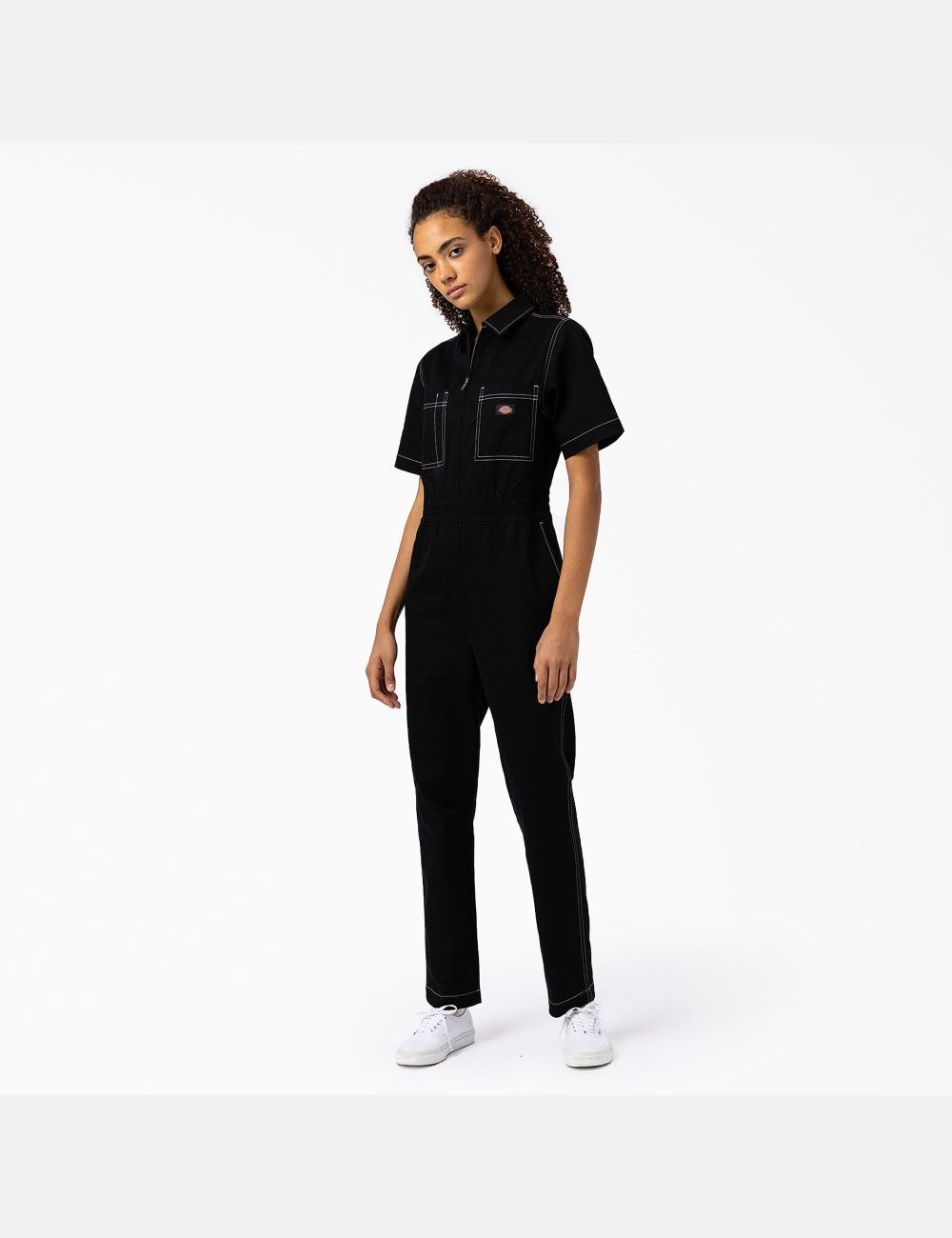 Black Dickies Florala Coveralls | 937TKDSCG