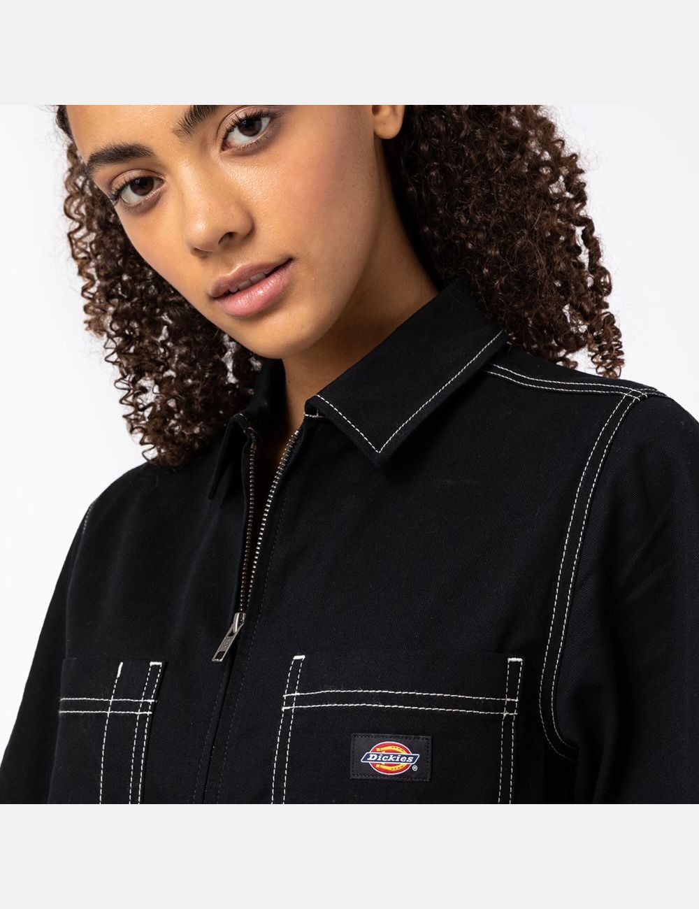 Black Dickies Florala Coveralls | 937TKDSCG