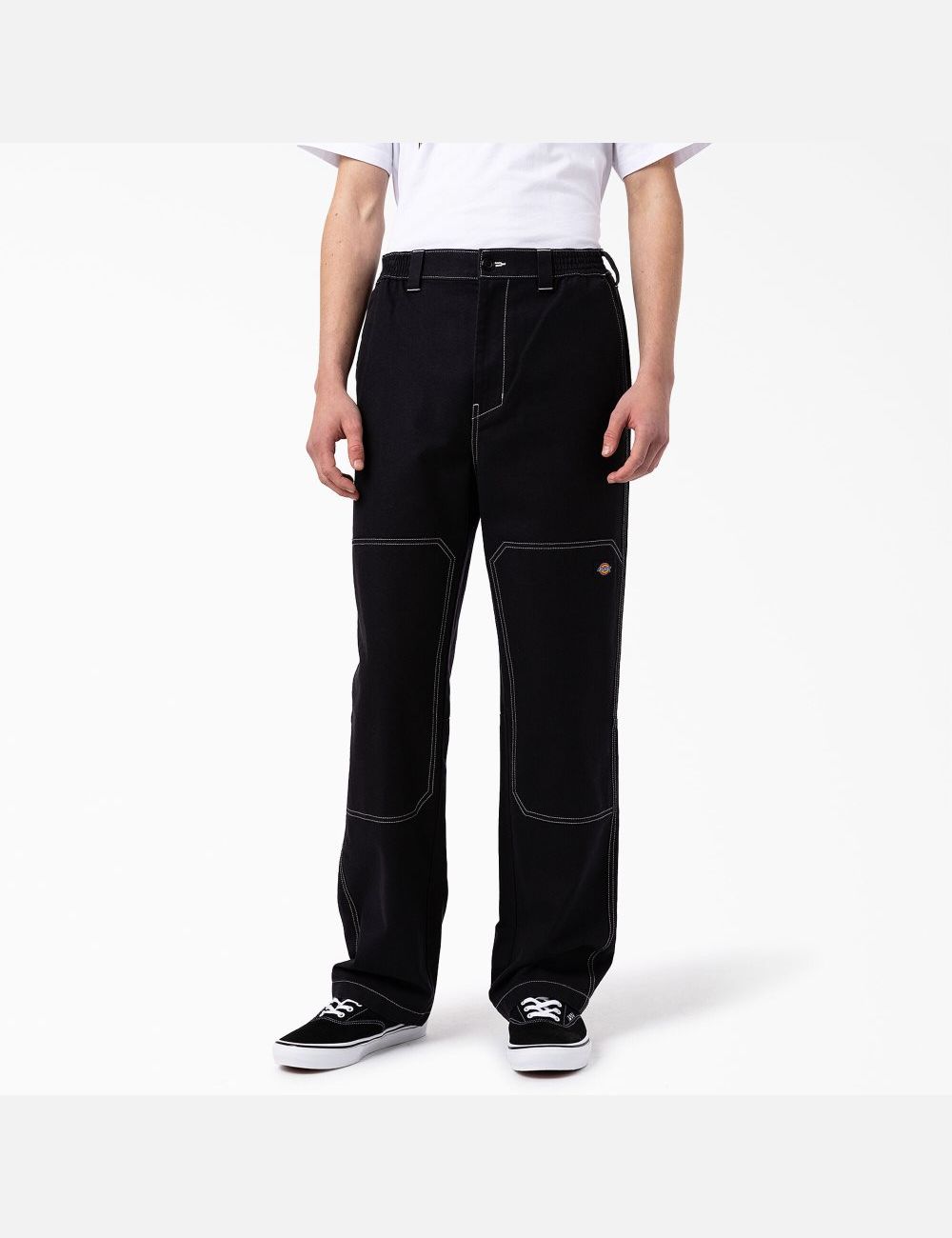 Black Dickies Florala Double Knee Pants | 627DCSYXG