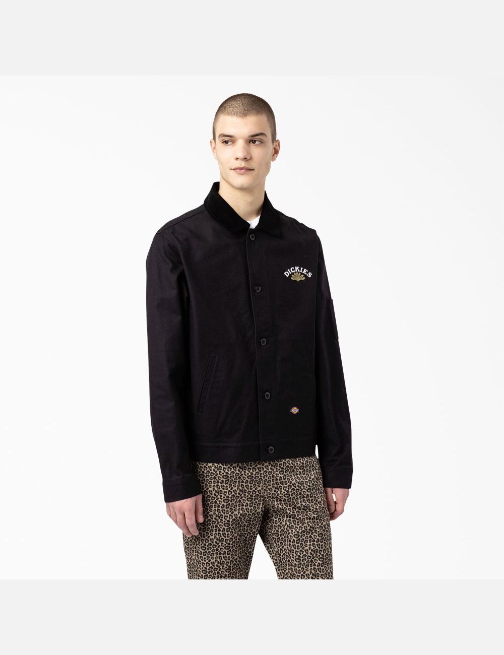 Black Dickies Fort Lewis Embroidered Coats & Jackets | 258NJIYCT